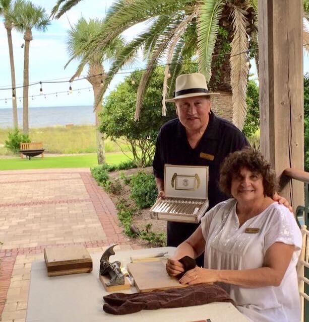 Joe at a coastal club reception